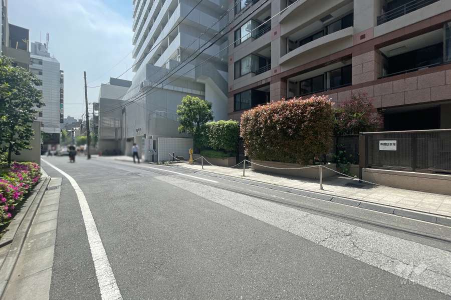 敷地東側の前面道路