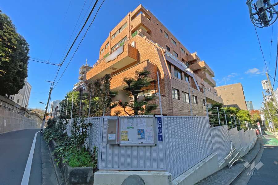 白金グランドハイツの外観（北西側から）