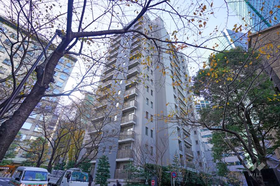 麻布市兵衛町ホームズの外観（北東側から）