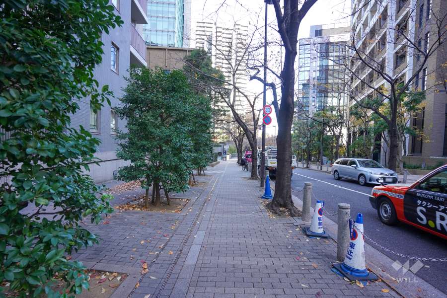 敷地南側の前面道路