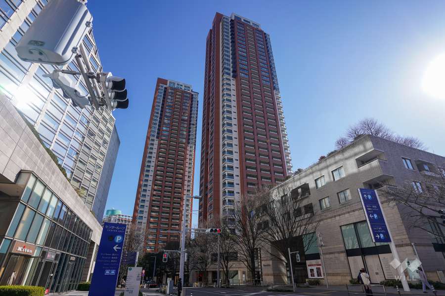 六本木ヒルズレジデンスＢ棟の外観（北西側から）