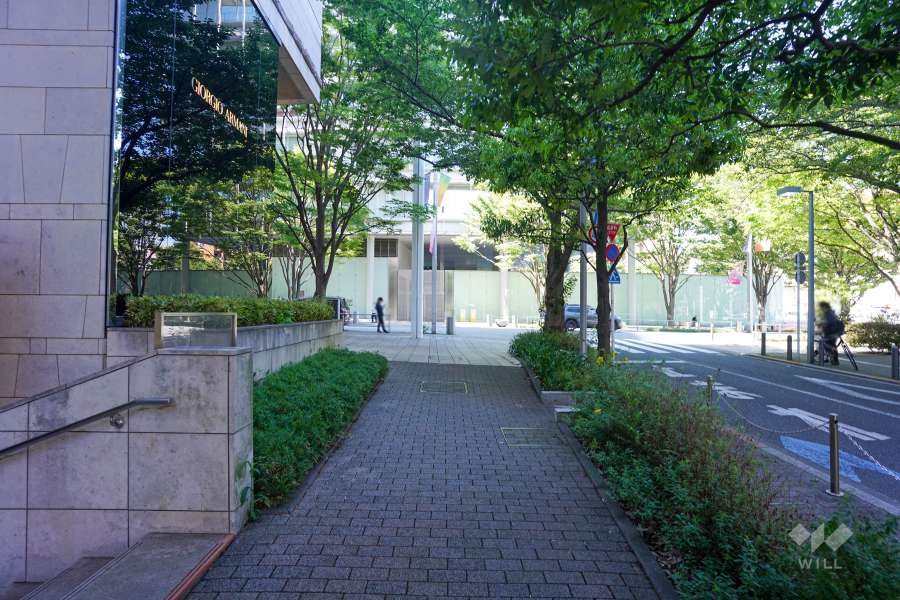 敷地東側の前面道路　