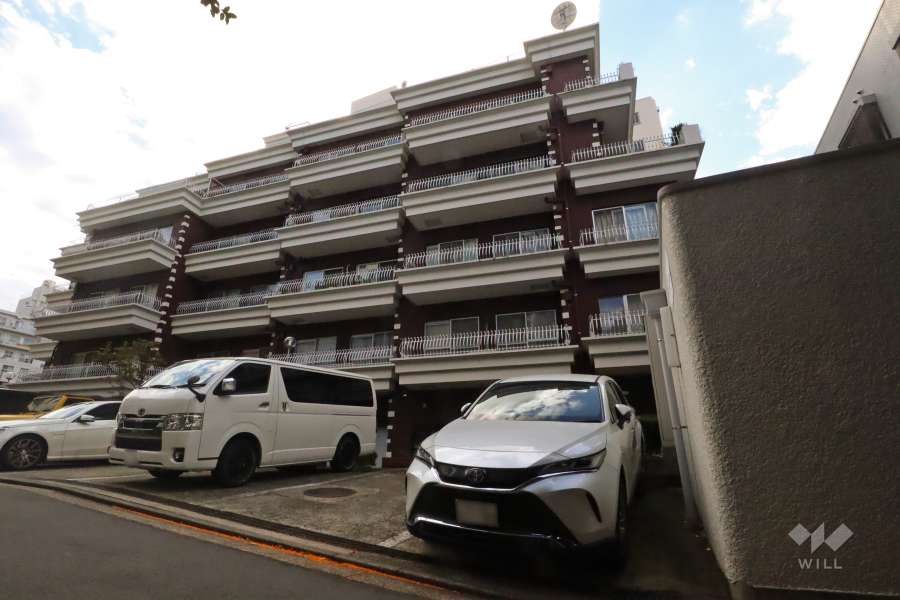 サンビューハイツ白金台の外観(北西側)