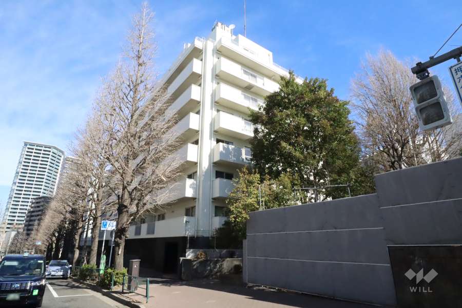 パシフィック白金台の外観(南西側から)　