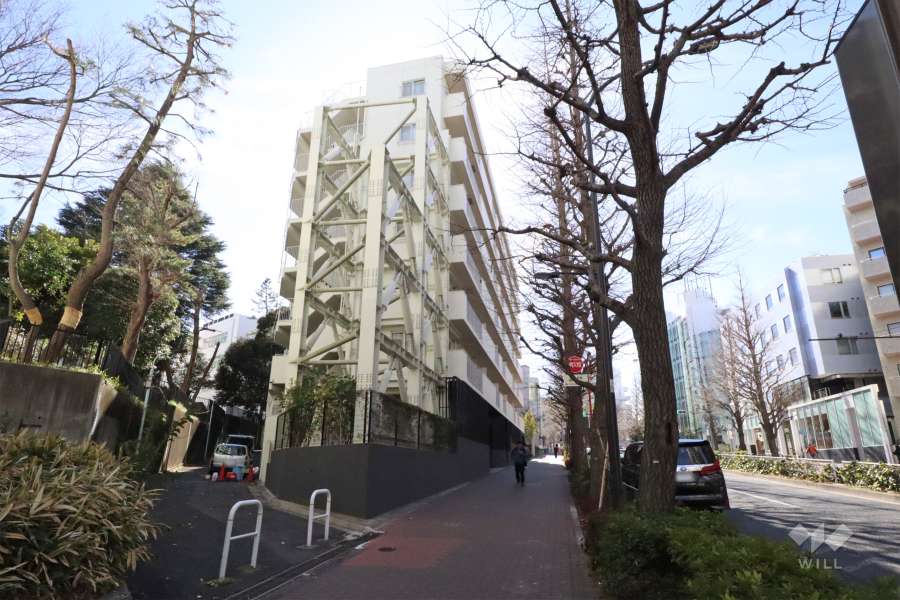 パシフィック白金台の外観(北西側から)　