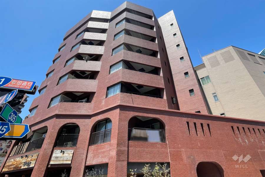 ライオンズマンション白金東の外観（南東側から）