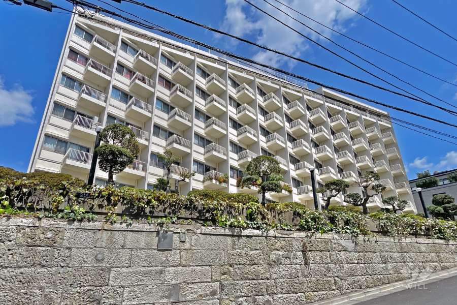 白金ハイツの外観（南西側から）