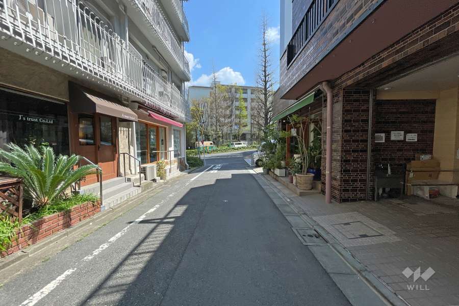 敷地北東側の前面道路