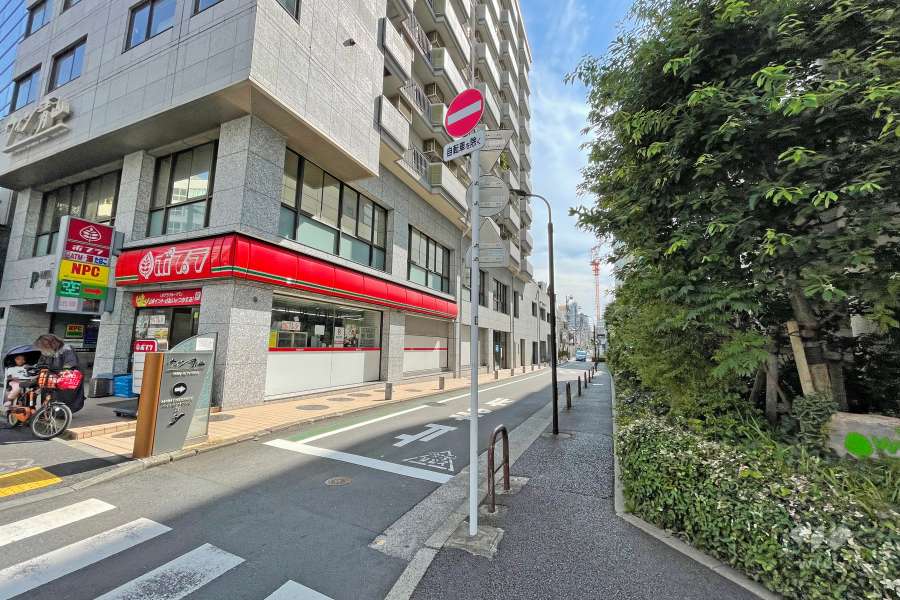 敷地北東側野前面道路