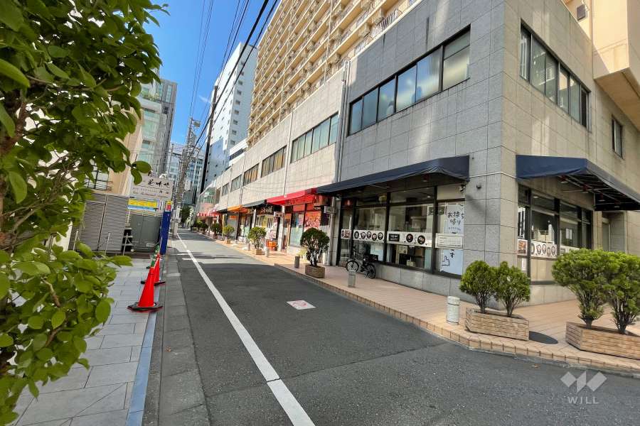 敷地南西側の前面道路