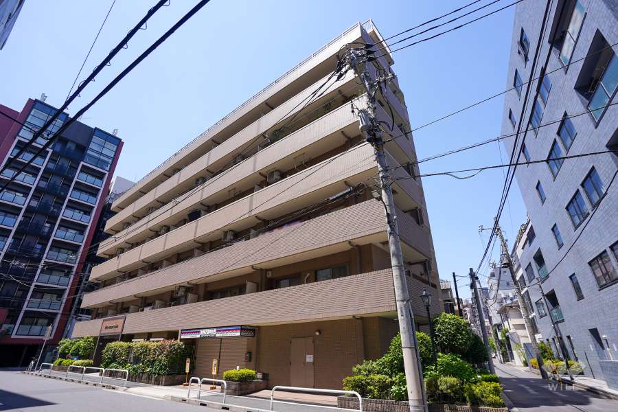 エフィーナ南麻布の外観（南東側から）