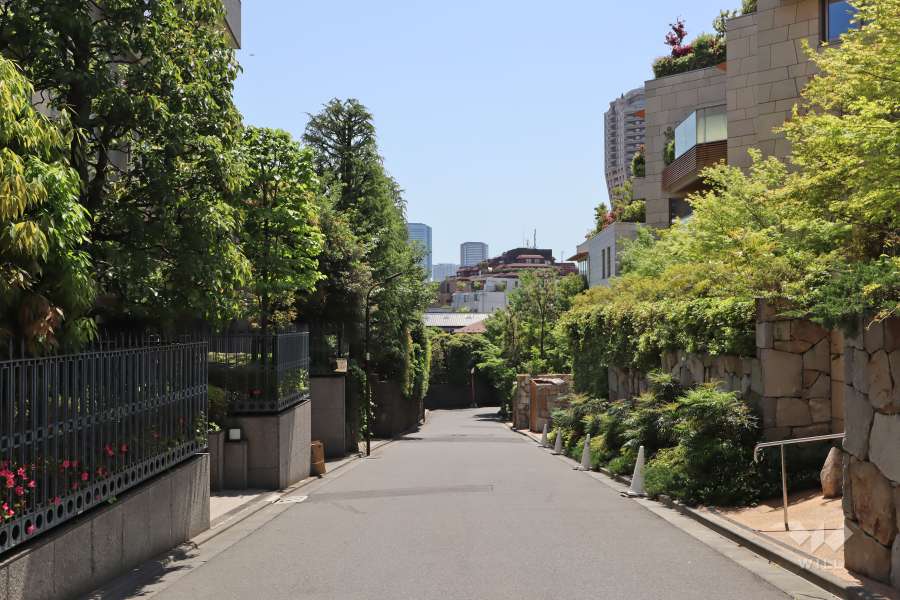 敷地南西側の前面道路