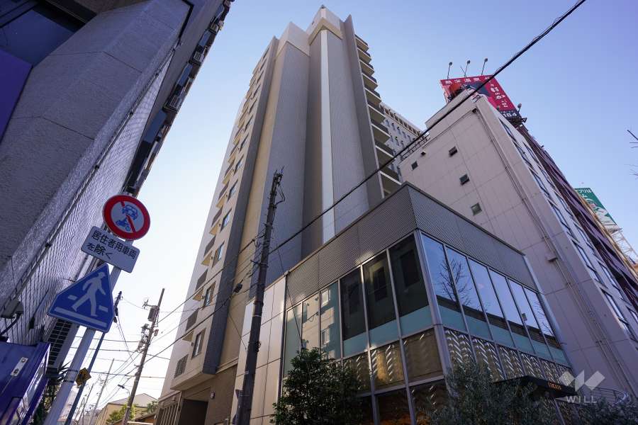 オリンピアード麻布霞坂の外観（北東側から）