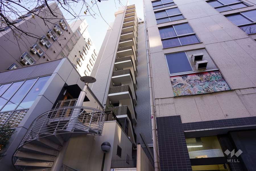 オリンピアード麻布霞坂の外観（北西側から）