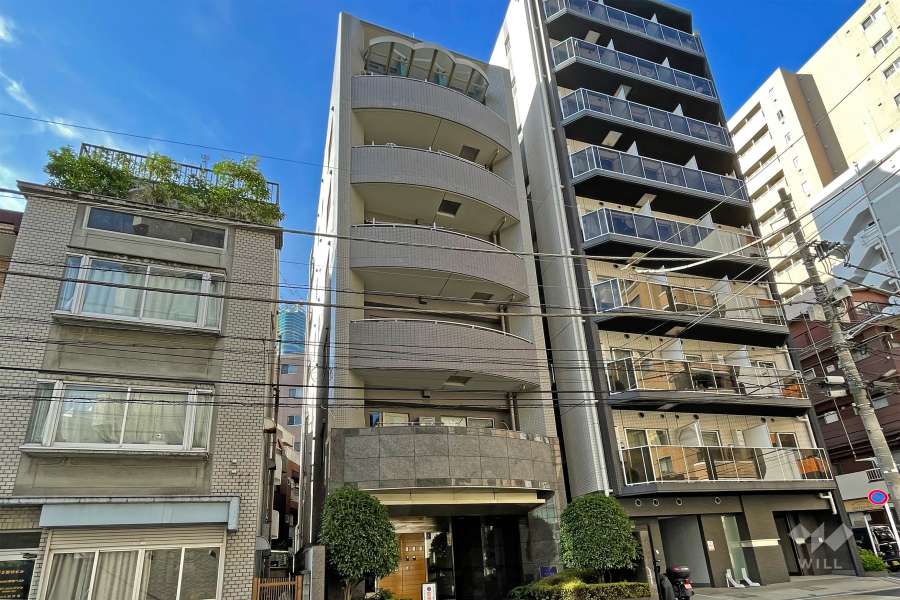 クレッセント麻布ビュータワーの外観（南西側から）