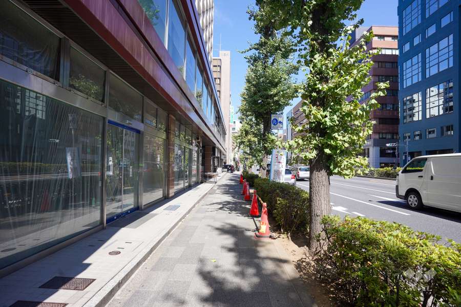 敷地東側の前面道路