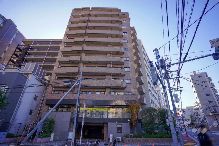 グランパレス南麻布仙台坂の外観（北東側から）