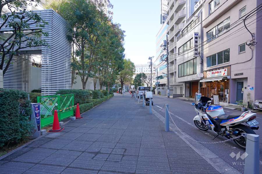 敷地南側の前面道路　