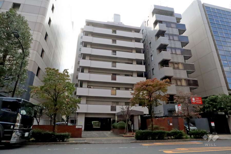 芝パークサイドハイツの外観(北東側から)