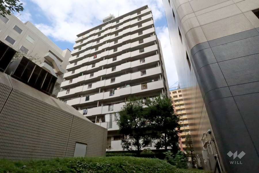 芝パークサイドハイツの外観(南東側から)