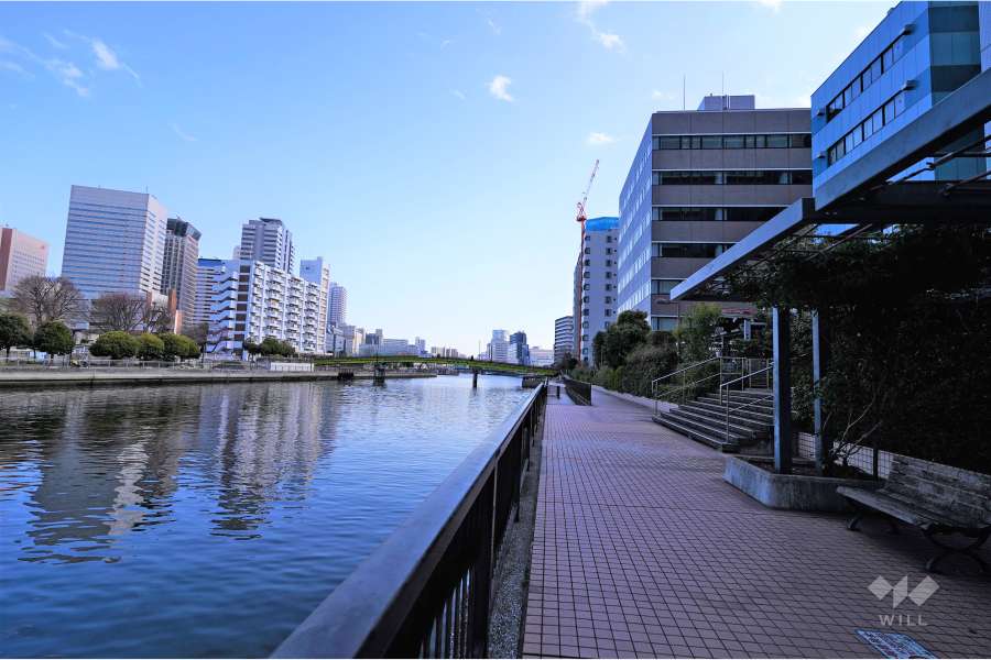 敷地南東側の前面道路