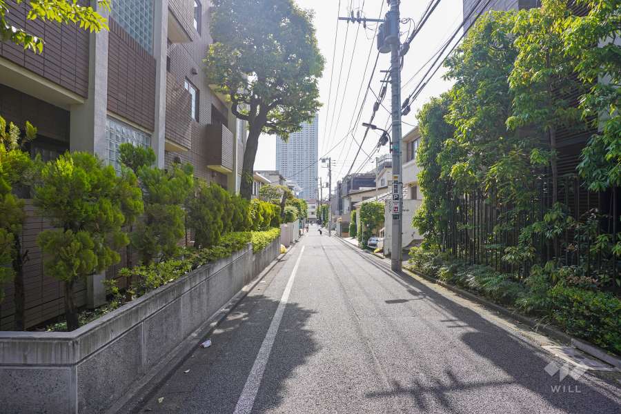 敷地南側の前面道路