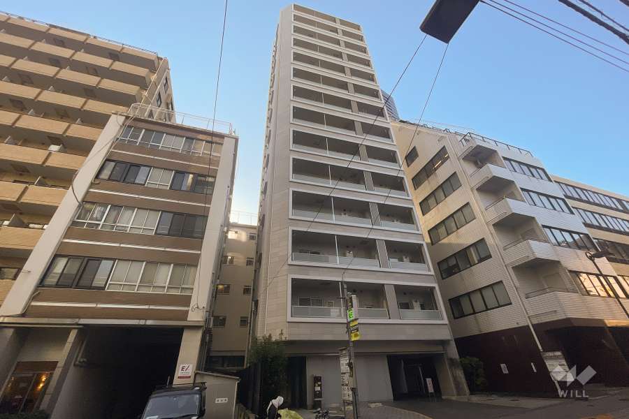 クオリア三田の外観（北側から）