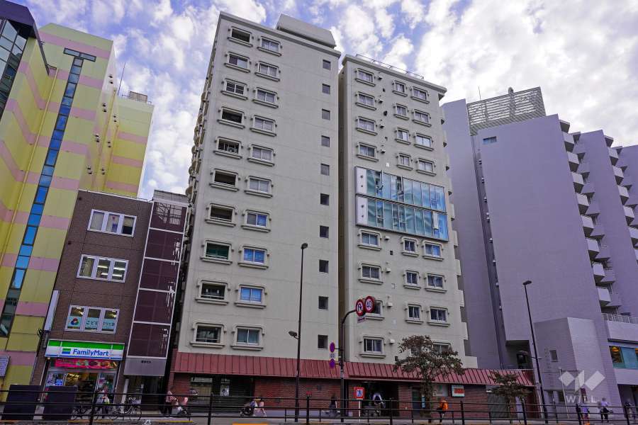 白金台グロリアハイツの外観（北側から）