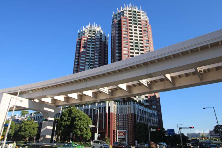 ザ・タワーズ台場　イースト棟の外観（北西側から）