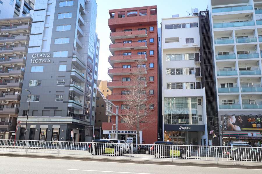 グランドメゾン麻布一の橋の外観(北東側から)