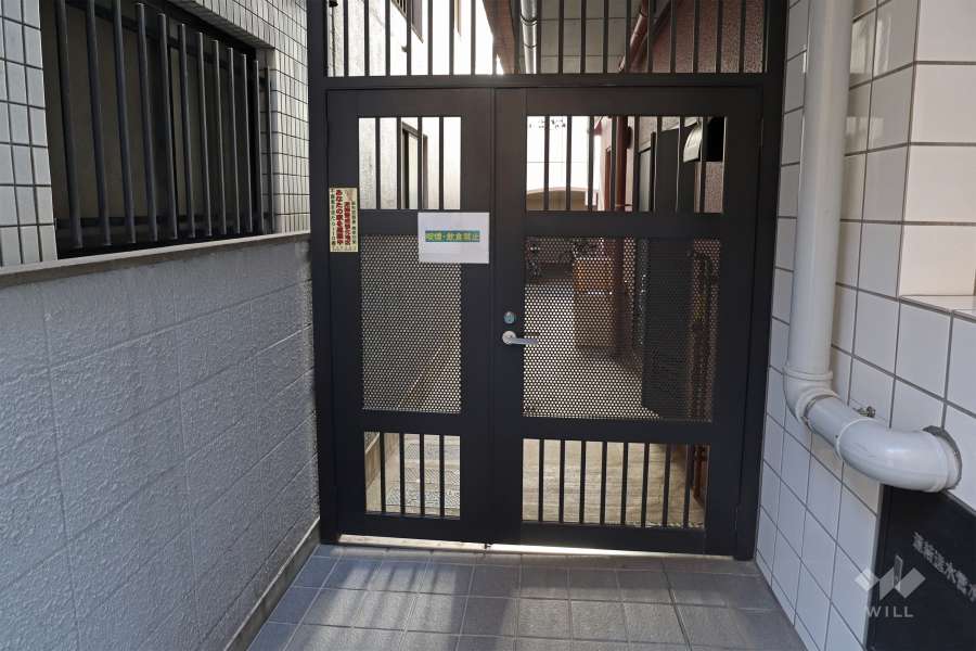 駐輪場の出入り口