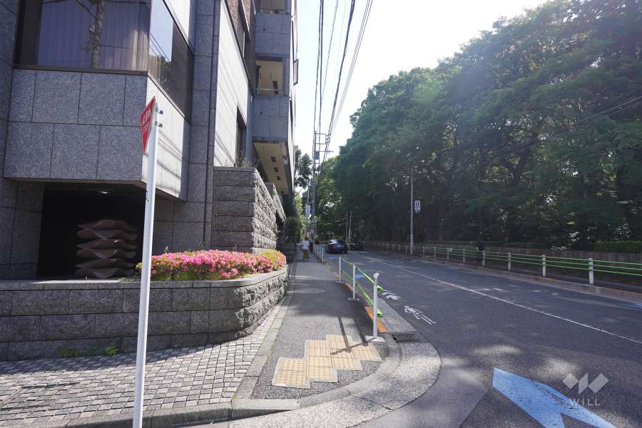 敷地南東側の前面道路　