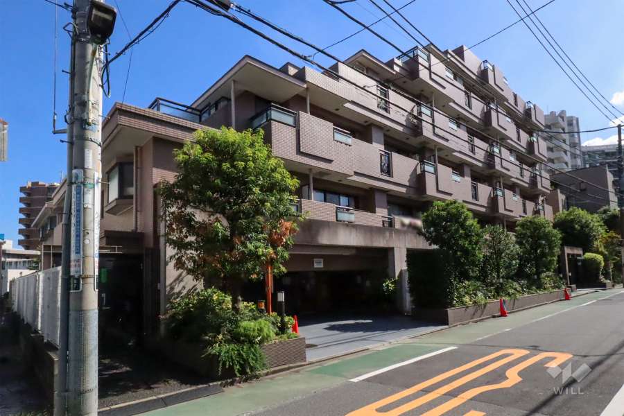 朝日エンブレム白金台の外観(北西側から)　