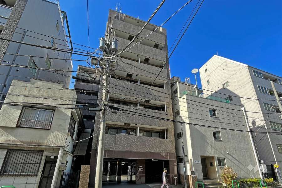 アドリーム東麻布の外観（南西側から）