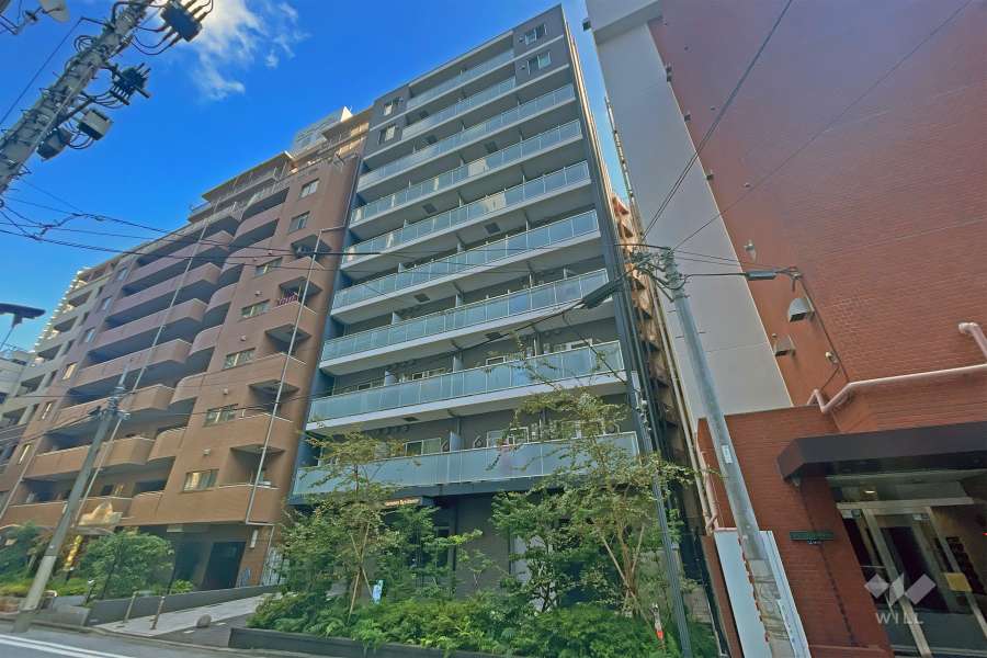 ユニーブル田町の外観（南東側から）