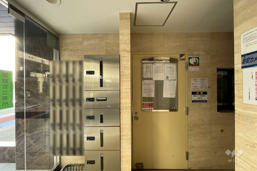 共用ポストと宅配ボックス