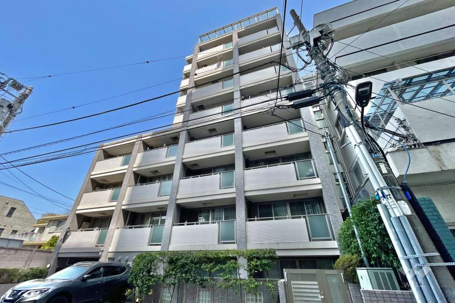 アビテ白金台の外観（南東側から）