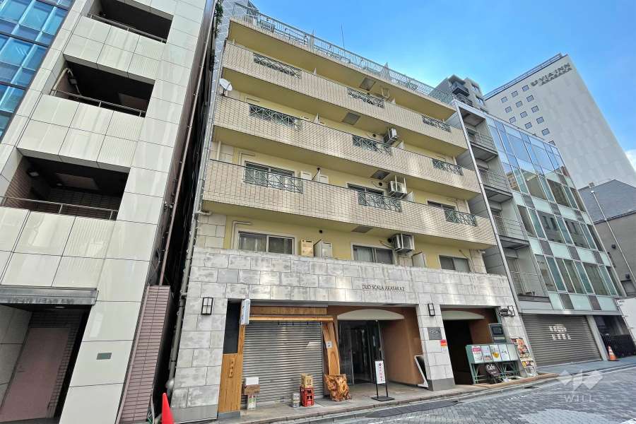 デュオスカーラ赤坂2の外観（北西側から）