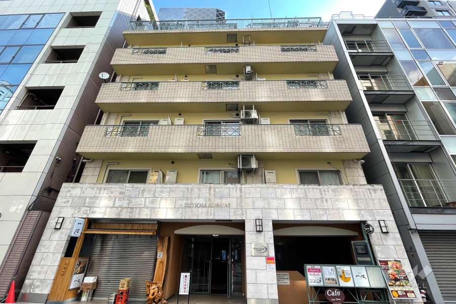 デュオスカーラ赤坂2の外観（西側から）