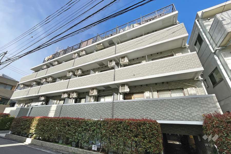 メインステージ白金高輪の外観（南西側から）