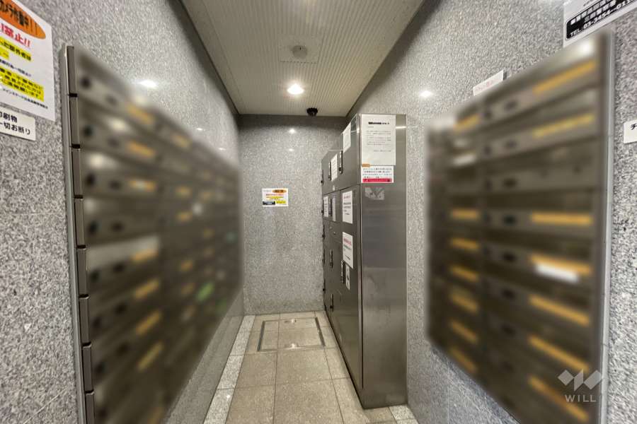 共用ポストと宅配ボックス