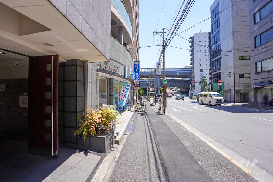 敷地南側の前面道路