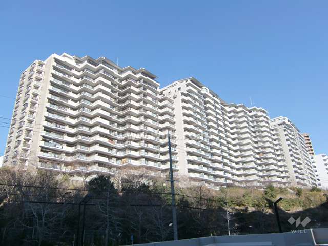 ラ・ビスタ宝塚ノースハイツ1番館の外観（南西側から）