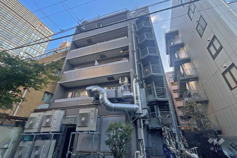 パークサイド芝大門の外観（南西側から）