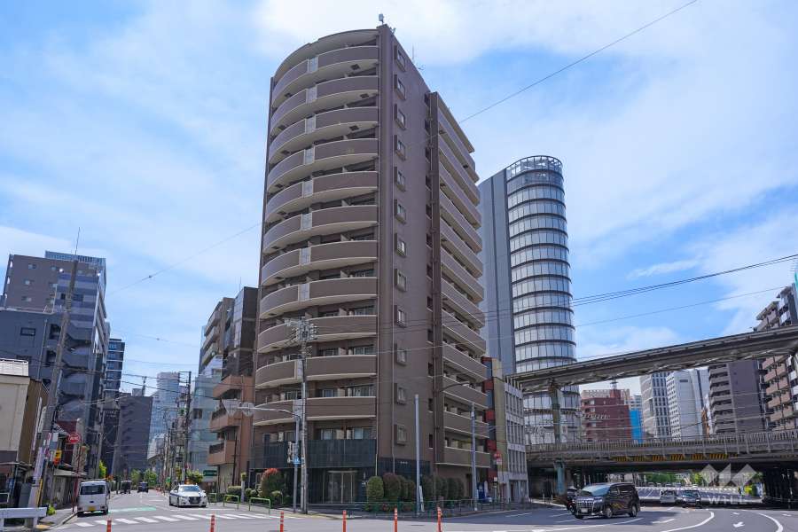 パレステュディオ芝浦東京ベイの外観（東側から）