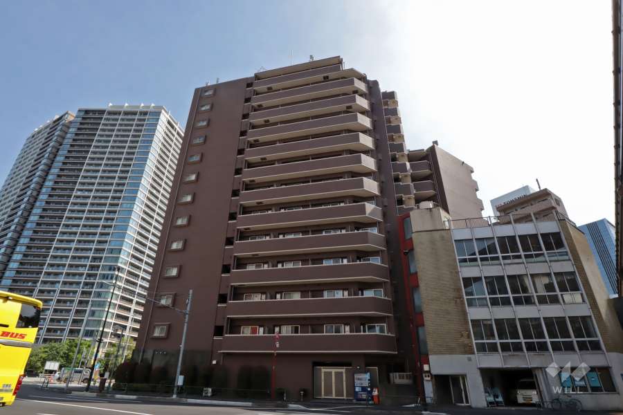 パレステュディオ芝浦東京ベイの外観（北側から）