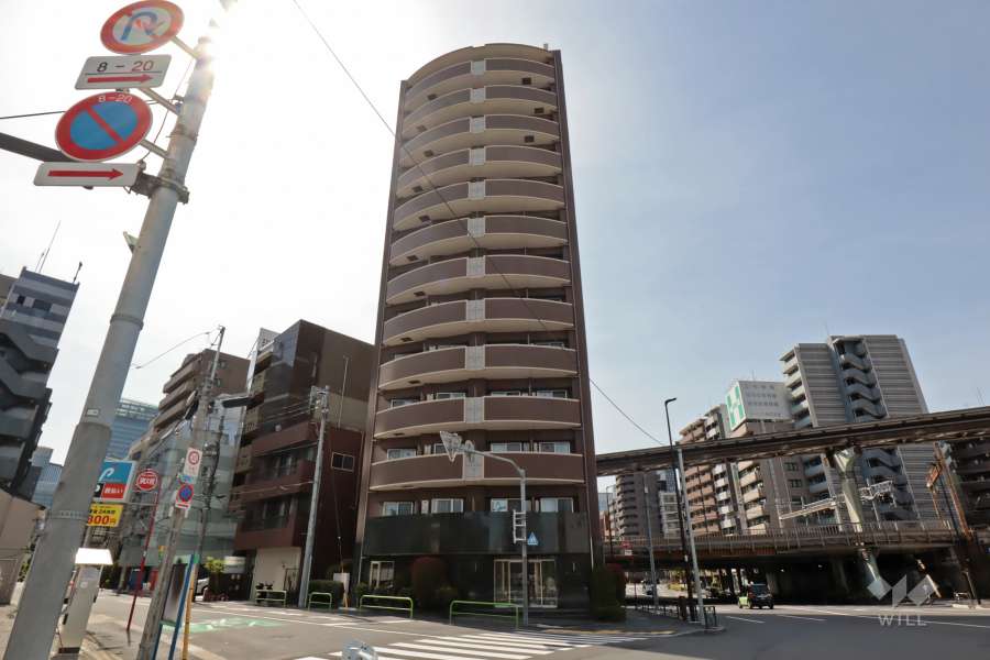 パレステュディオ芝浦東京ベイの外観（南東側から）