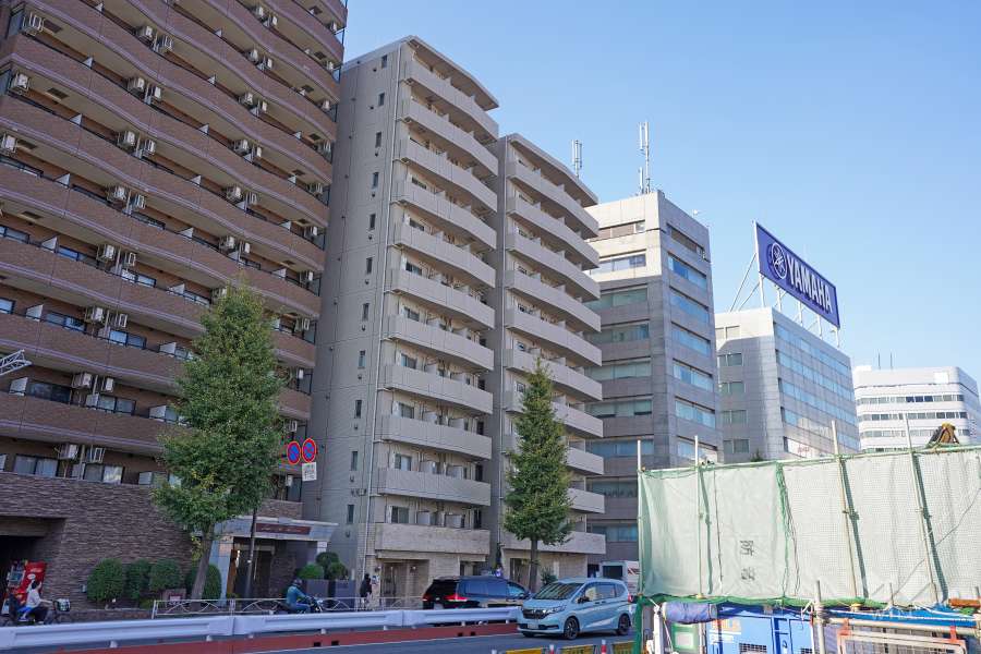 ステージファースト高輪２の外観（南東側から）