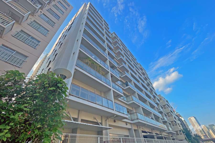 サンフル芝浦キャナルオーパスの外観（南側から）