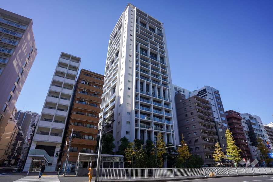 アクシア麻布の外観（南東側から）